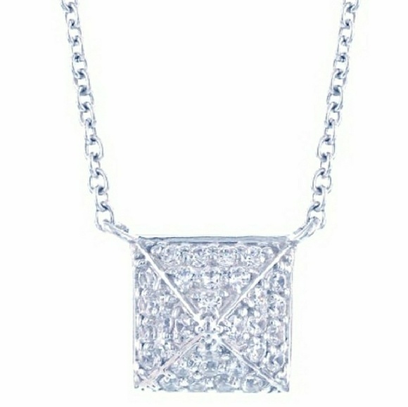 🛍Timeless diamond pyramid necklace🛍 - Picture 2 of 2
